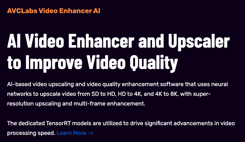 AVCLabs Video Enhancer