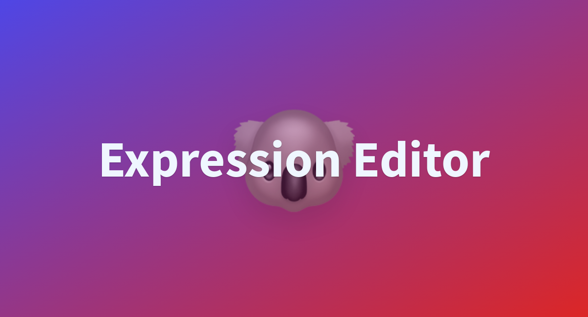 Expression Editor