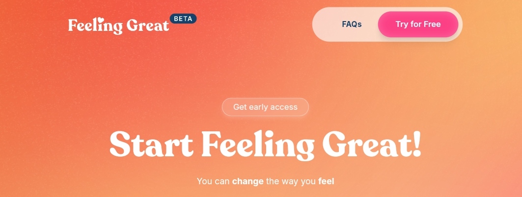 Feeling Great app